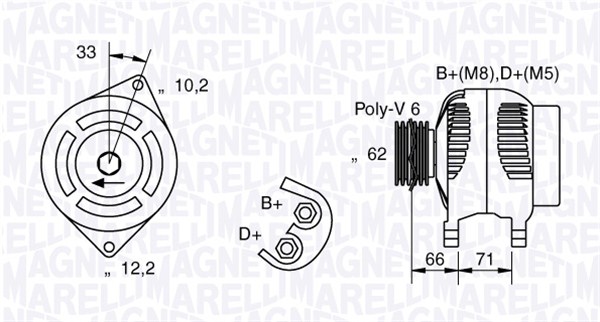 Magneti Marelli Alternator/Dynamo 063321332010
