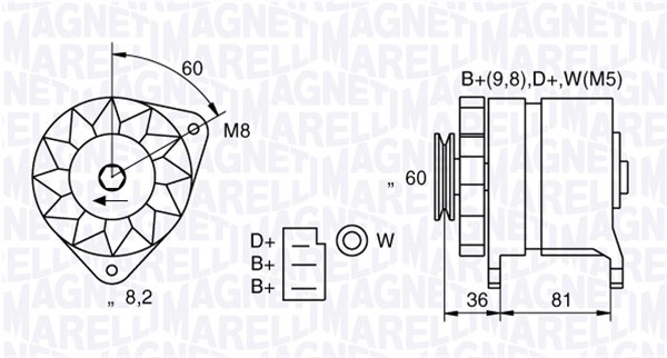 Magneti Marelli Alternator/Dynamo 063731227010