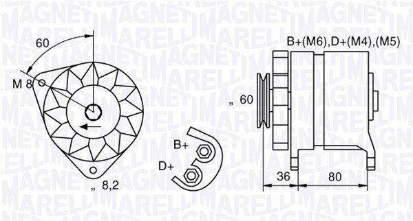 Magneti Marelli Alternator/Dynamo 054022604010