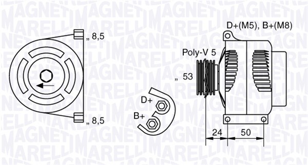 Magneti Marelli Alternator/Dynamo 063377008010