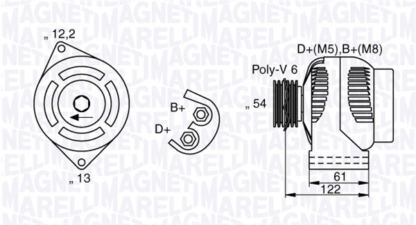 Magneti Marelli Alternator/Dynamo 063377018010