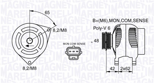 Magneti Marelli Alternator/Dynamo 063377409010