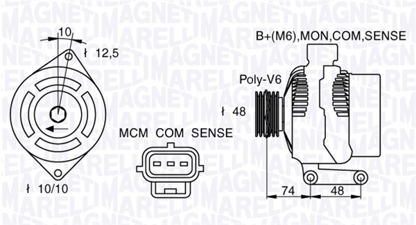 Magneti Marelli Alternator/Dynamo 063377411010