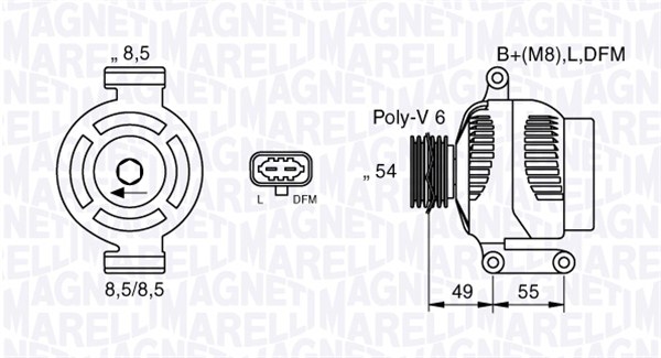 Magneti Marelli Alternator/Dynamo 063377423010