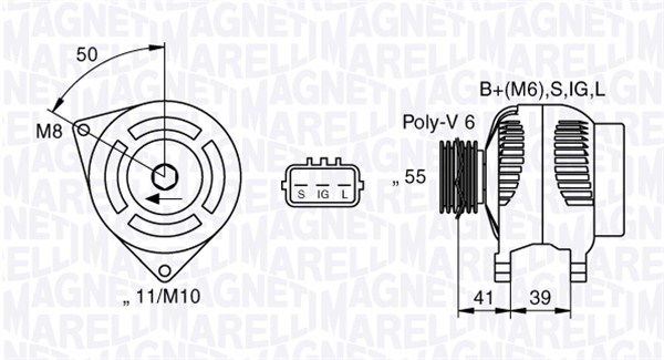 Magneti Marelli Alternator/Dynamo 063377431010