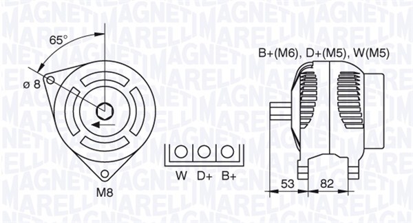 Magneti Marelli Alternator/Dynamo 063377463010