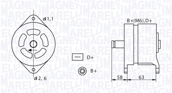 Magneti Marelli Alternator/Dynamo 063320049010