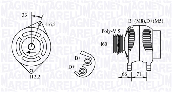 Magneti Marelli Alternator/Dynamo 063321328010