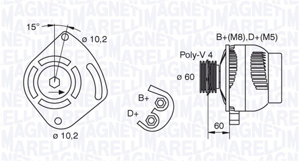 Magneti Marelli Alternator/Dynamo 063321604010