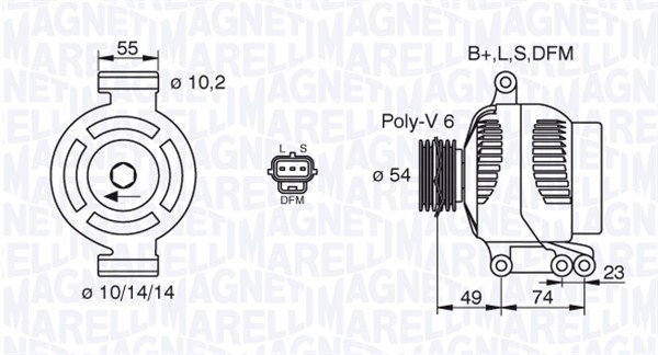 Magneti Marelli Alternator/Dynamo 063380001010