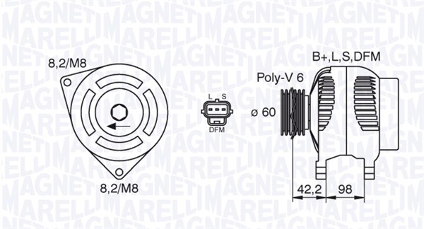 Magneti Marelli Alternator/Dynamo 063380009010