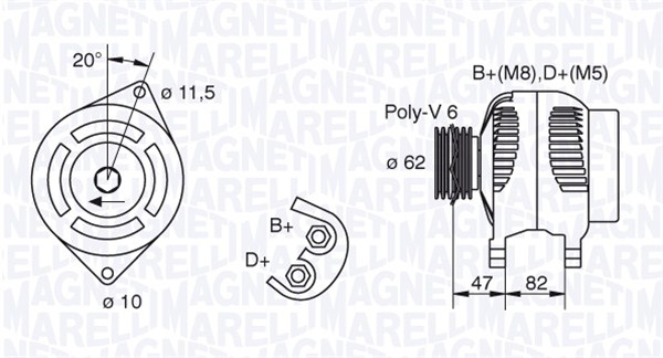 Magneti Marelli Alternator/Dynamo 063321615010