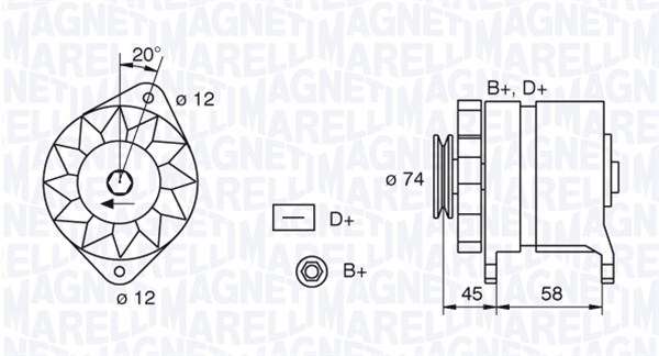 Magneti Marelli Alternator/Dynamo 063321409010