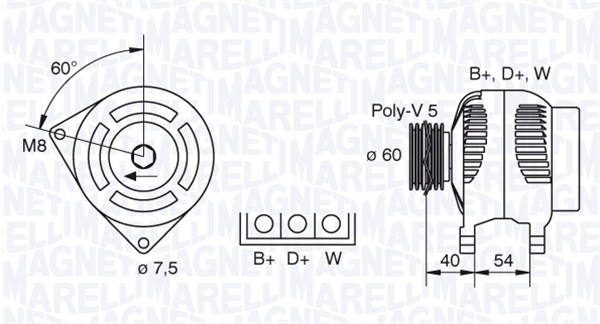 Magneti Marelli Alternator/Dynamo 063341730010