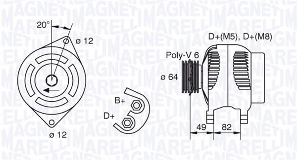 Magneti Marelli Alternator/Dynamo 063321854010