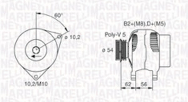 Magneti Marelli Alternator/Dynamo 063731748010