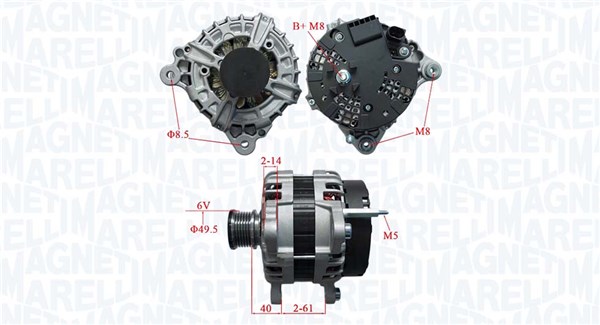 Magneti Marelli Alternator/Dynamo 063736195010