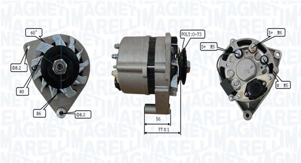 Magneti Marelli Dynamo / Alternator 063739066010