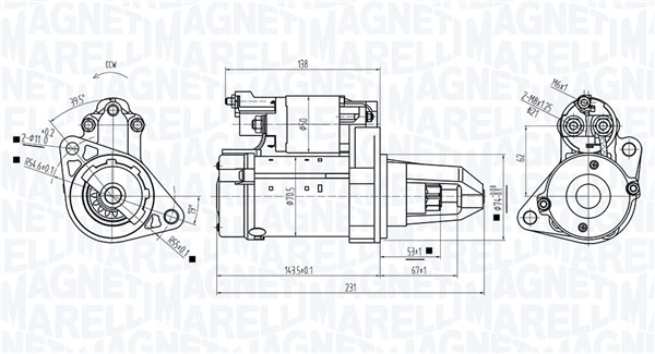 Magneti Marelli Starter 063725589010