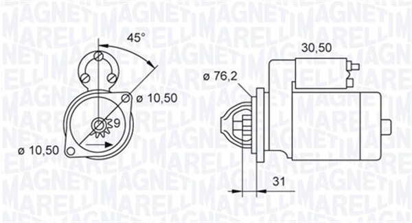 Magneti Marelli Starter 063521070240