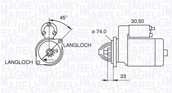 Magneti Marelli Starter 063521070780