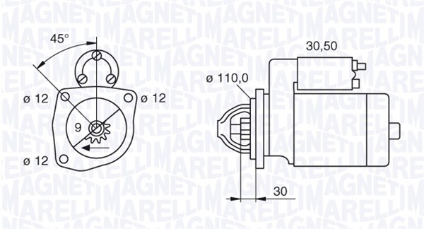 Magneti Marelli Starter 063522300070