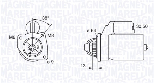 Magneti Marelli Starter 063101021010