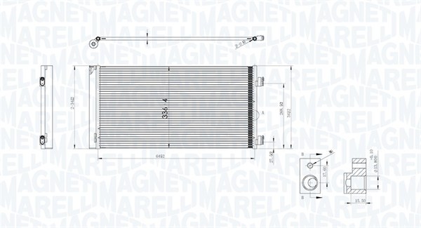 Magneti Marelli Airco condensor 350203747000