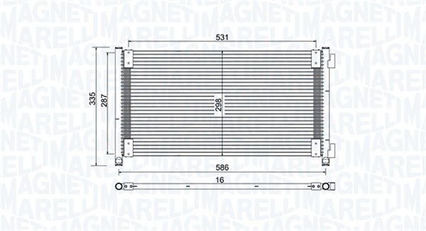 Magneti Marelli Airco condensor 350203757000