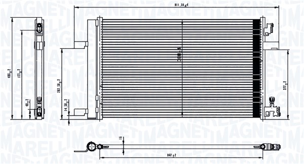 Magneti Marelli Airco condensor 350203760000