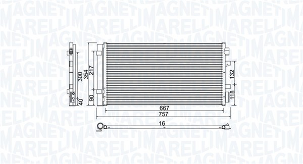 Magneti Marelli Airco condensor 350203762000