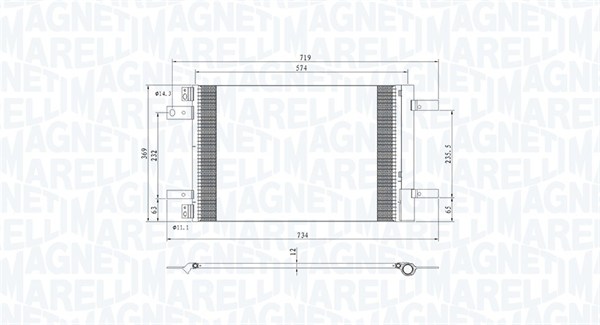 Magneti Marelli Airco condensor 350203766000