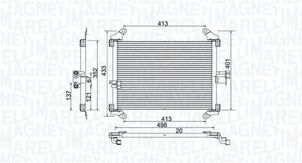 Magneti Marelli Airco condensor 350203772000