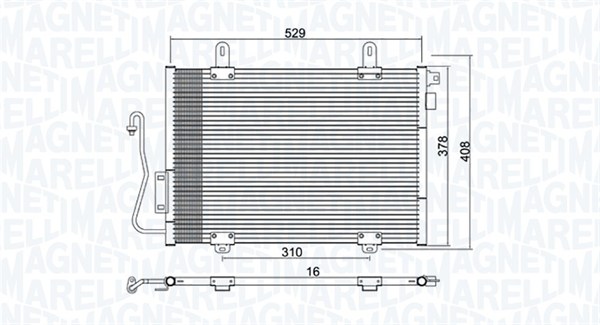 Magneti Marelli Airco condensor 350203775000