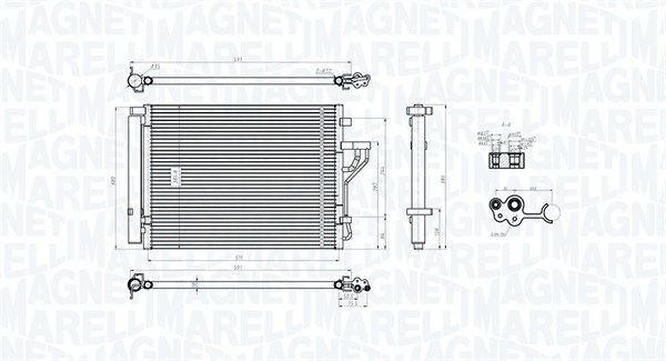 Magneti Marelli Airco condensor 350203778000