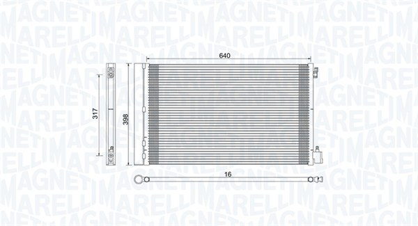 Magneti Marelli Airco condensor 350203779000