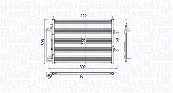 Magneti Marelli Airco condensor 350203780000