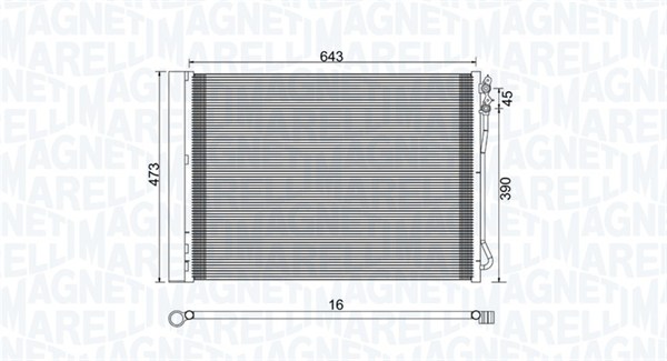 Magneti Marelli Airco condensor 350203781000