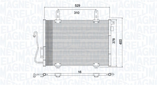 Magneti Marelli Airco condensor 350203782000