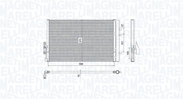 Magneti Marelli Airco condensor 350203788000
