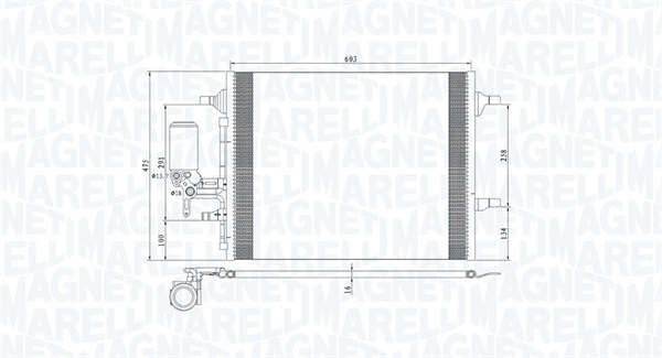 Magneti Marelli Airco condensor 350203789000