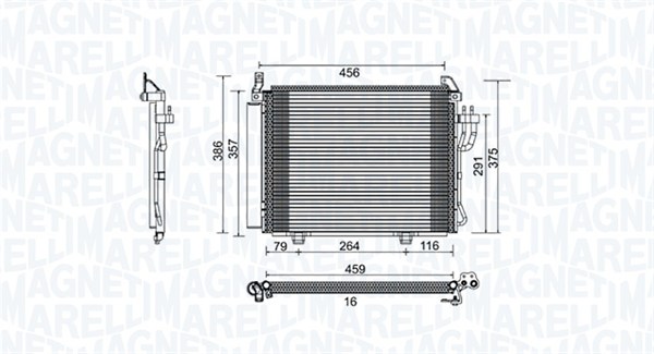 Magneti Marelli Airco condensor 350203790000