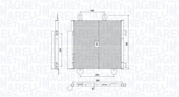 Magneti Marelli Airco condensor 350203794000