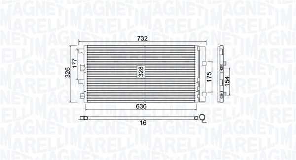 Magneti Marelli Airco condensor 350203797000