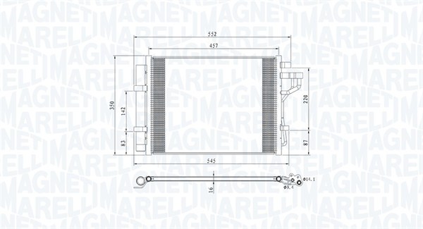 Magneti Marelli Airco condensor 350203802000