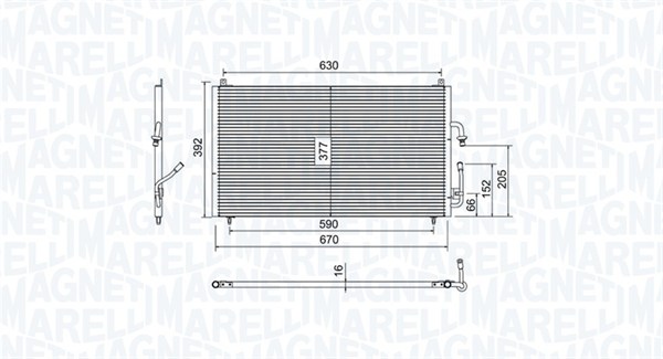 Magneti Marelli Airco condensor 350203804000