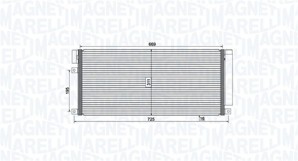 Magneti Marelli Airco condensor 350203806000