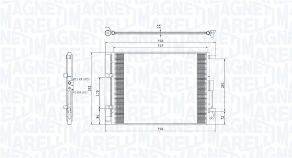 Magneti Marelli Airco condensor 350203809000