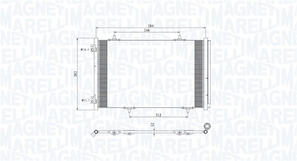 Magneti Marelli Airco condensor 350203812000
