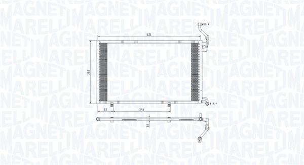 Magneti Marelli Airco condensor 350203813000